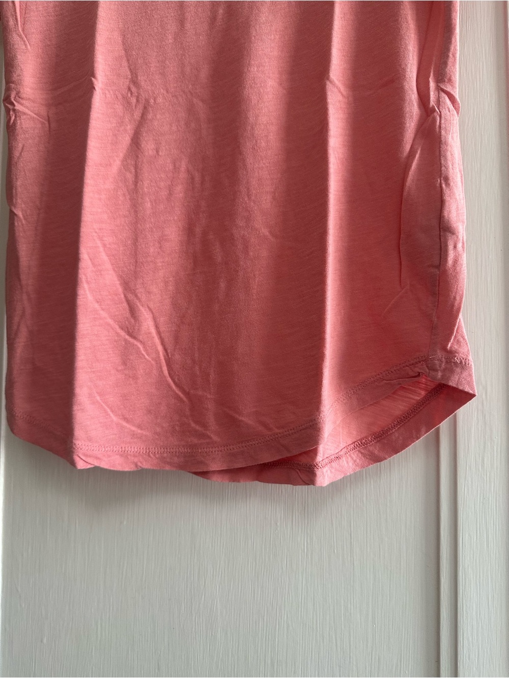 Madewell Whisper Cotton Rib-Crewneck Tee in salmon pink - XS - Picture 5 of 6